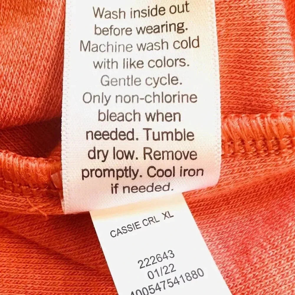 NWT SO GOODS FOR LIFE Juniors Sleeveless Pullover Cropped Orange Tank Top Sz XL - Picture 11 of 11